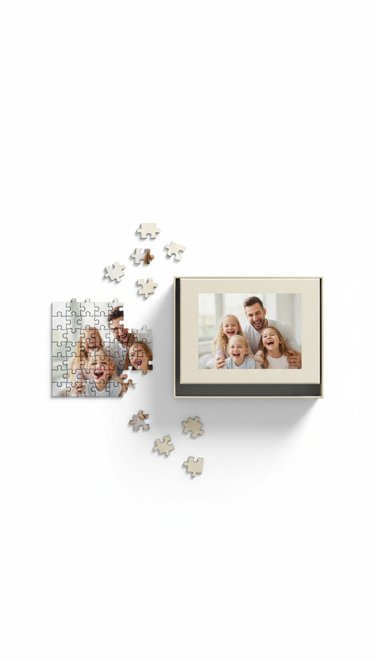 250-piece mini photo puzzle, quick reconnect